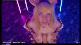 Lana rain Ahri KDA Fuck Machine Sex tape video