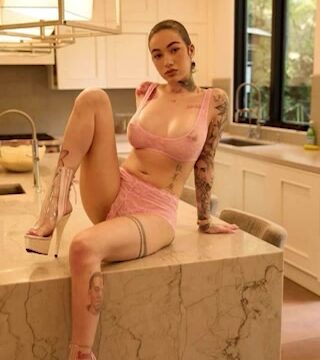 Bhad Bhabie Nude see through lingerie video