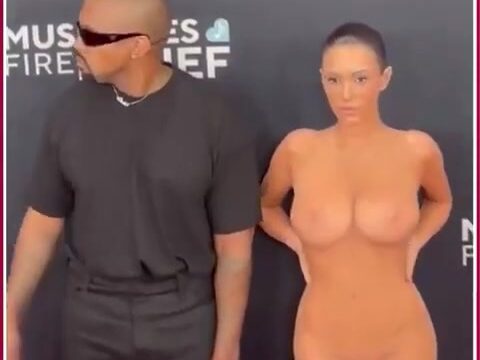 Bianca Censori nude at the 2025 Grammy Awards Viral Video